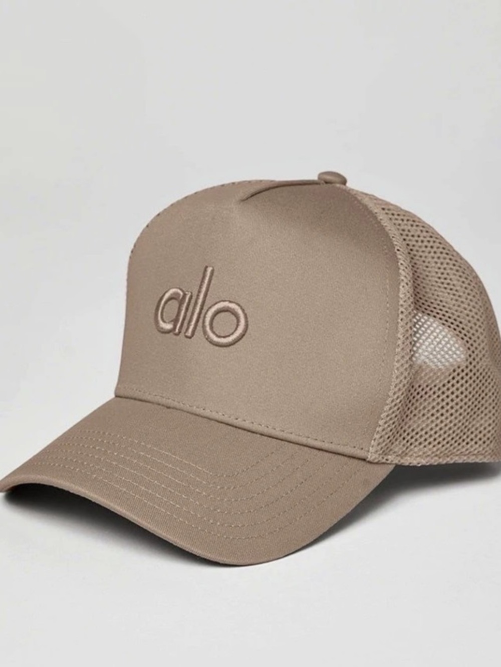 Alo Trucker Hat in Tan Like New